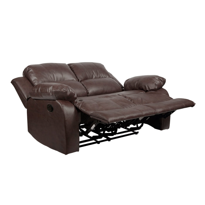 Cranley Brown Double Reclining Loveseat - Ornate Home