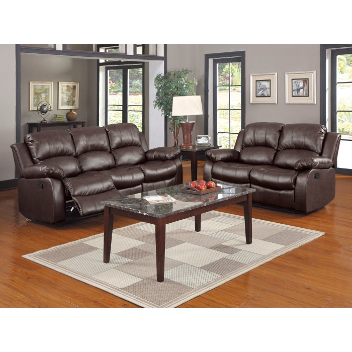 Cranley Brown Double Reclining Loveseat - Ornate Home