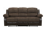 Cranley Brown Double Reclining Sofa Fabric Seating - Ornate Home