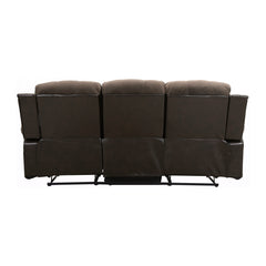 Cranley Brown Double Reclining Sofa Fabric Seating - Ornate Home
