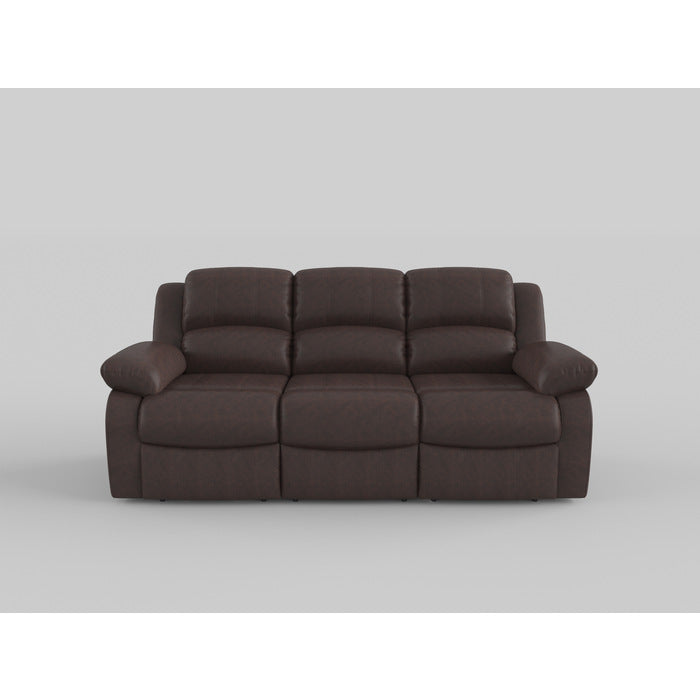 Cranley Brown Double Reclining Sofa Fabric Seating - Ornate Home