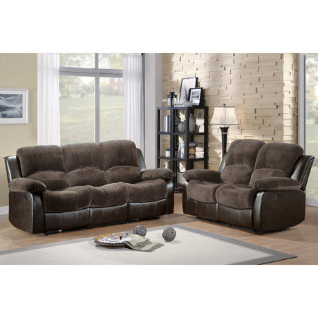 Cranley Brown Double Reclining Sofa - Ornate Home