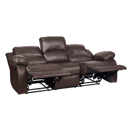 Cranley Brown Double Reclining Sofa - Ornate Home