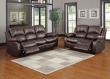 Cranley Brown Double Reclining Sofa - Ornate Home