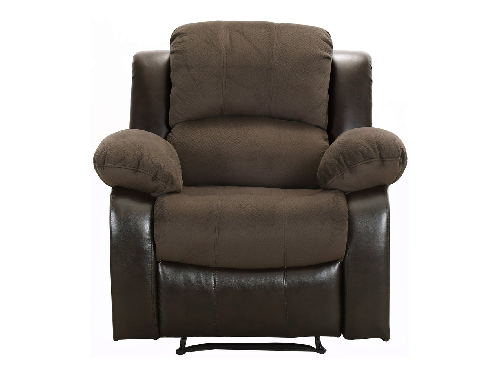 Cranley Brown Reclining Chair Fabric Seating - Ornate Home