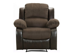 Cranley Brown Reclining Chair Fabric Seating - Ornate Home