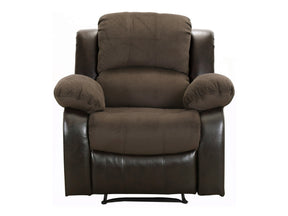 Cranley Brown Reclining Chair Fabric Seating - Ornate Home