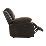 Cranley Brown Reclining Chair Fabric Seating - Ornate Home