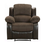Cranley Brown Reclining Chair Fabric Seating - Ornate Home
