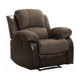 Cranley Brown Reclining Chair Fabric Seating - Ornate Home