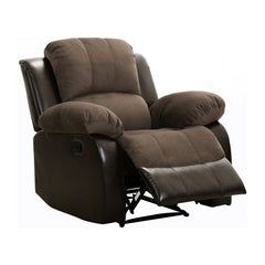 Cranley Brown Reclining Chair Fabric Seating - Ornate Home