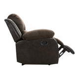 Cranley Brown Reclining Chair Fabric Seating - Ornate Home