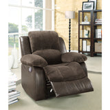 Cranley Brown Reclining Chair Fabric Seating - Ornate Home