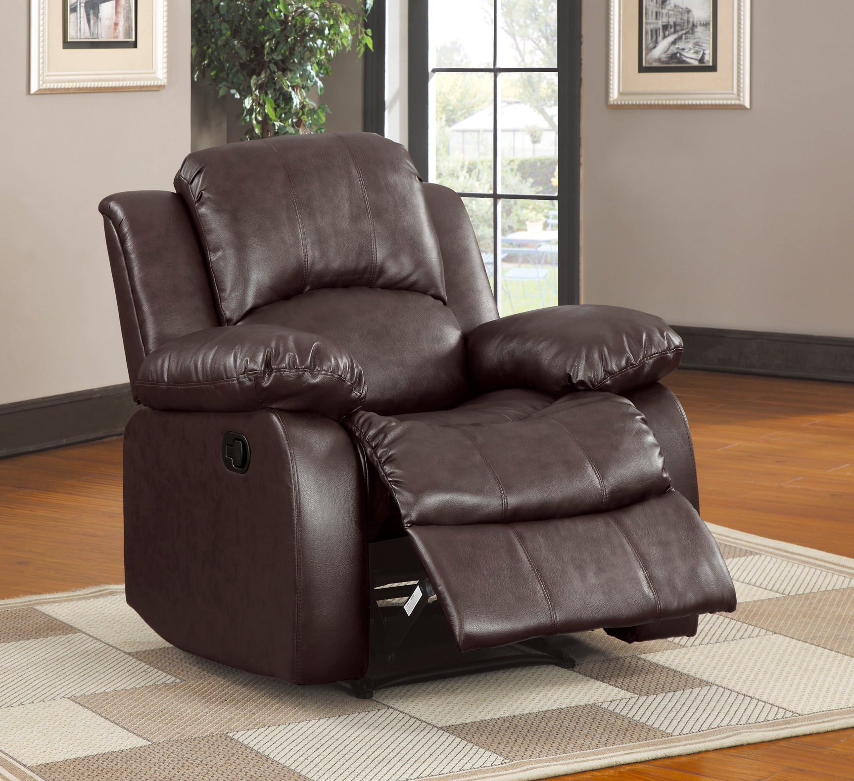 Cranley Brown Reclining Chair - Ornate Home
