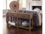 Craster Reclaimed Wood Console Table in Smoky Taupe - Ornate Home