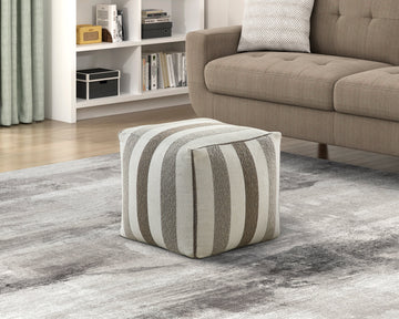 Cravat Multi-color Pouf - Ornate Home