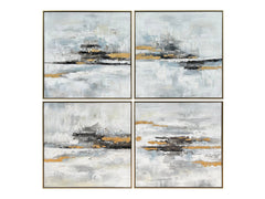Crawford Grey/Blue Canvas - Ornate Home