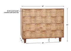 Crawford Light Oak Accent Chest - Ornate Home