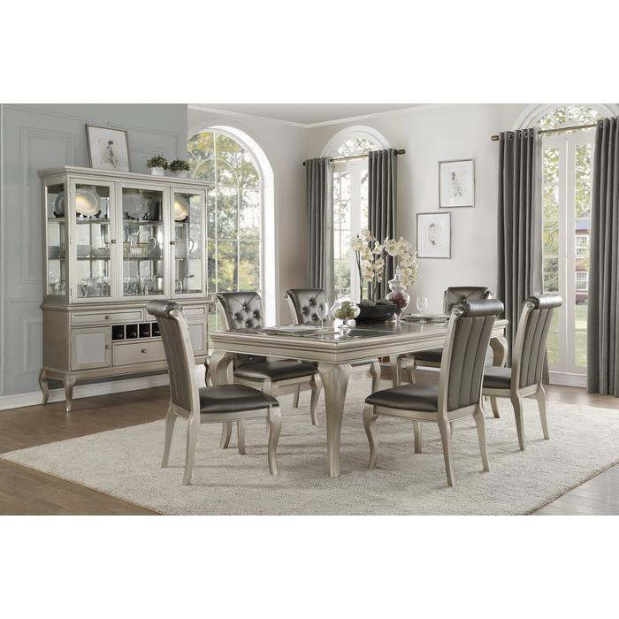 Crawford Silver Side Chair (Set of 2) - Ornate Home