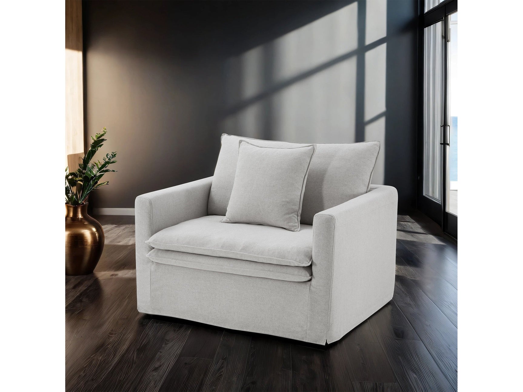 Crayford Light Gray Chair - Ornate Home