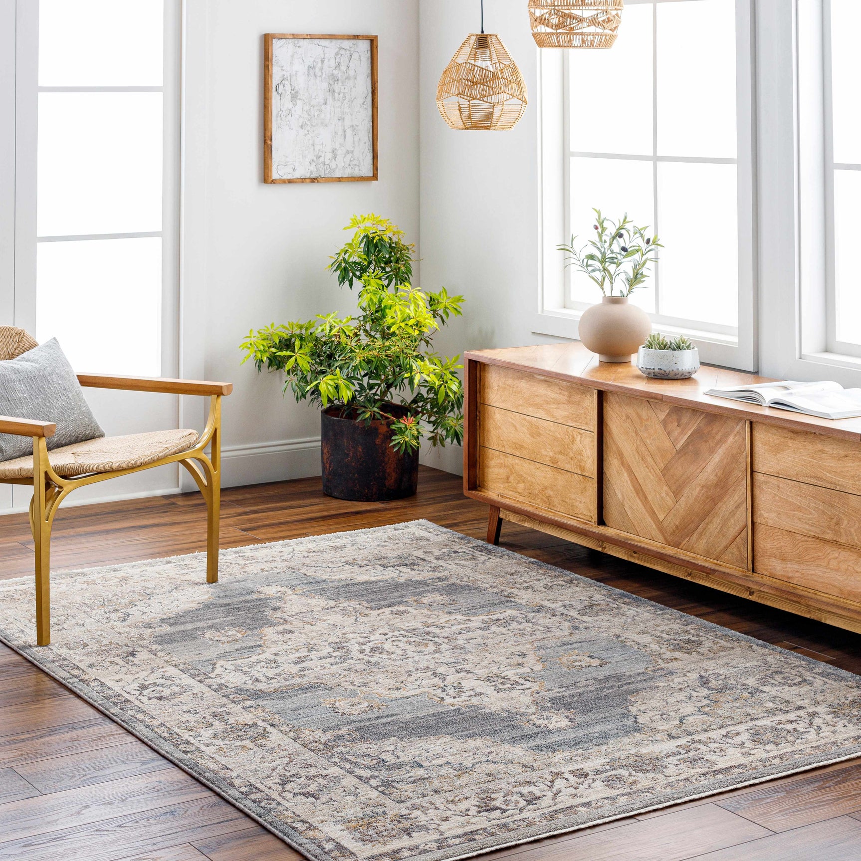 Crea Gray Zola Area Rug - Clearance - Ornate Home