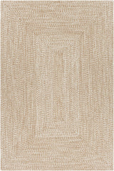 Cream Braided Faux Jute Outdoor Rug - Ornate Home