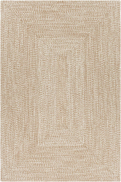 Cream Braided Faux Jute Outdoor Rug - Ornate Home