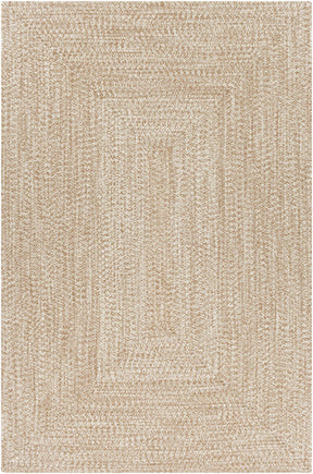 Cream Braided Faux Jute Outdoor Rug - Ornate Home