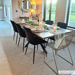 Cream Braided Faux Jute Outdoor Rug - Ornate Home