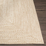 Cream Braided Faux Jute Outdoor Rug - Ornate Home
