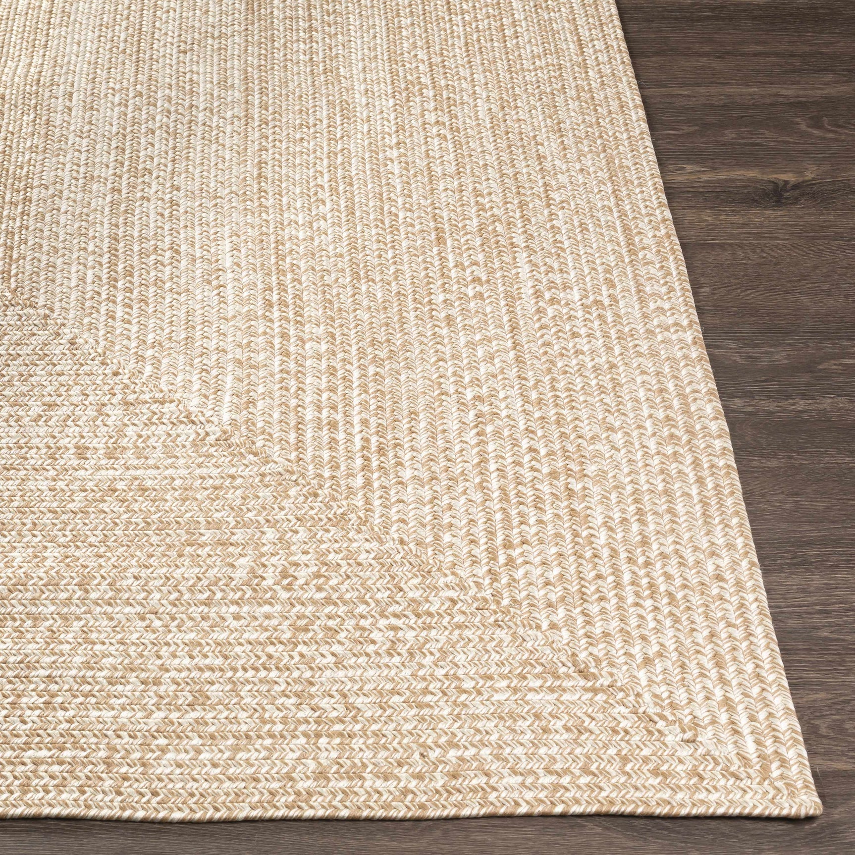 Cream Braided Faux Jute Outdoor Rug - Ornate Home