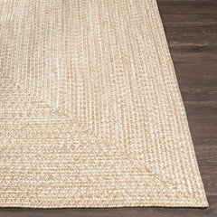 Cream Braided Faux Jute Outdoor Rug - Ornate Home
