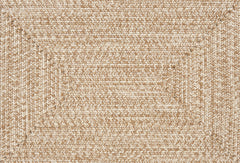 Cream Braided Faux Jute Outdoor Rug - Ornate Home