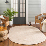 Cream Braided Faux Jute Outdoor Rug - Ornate Home