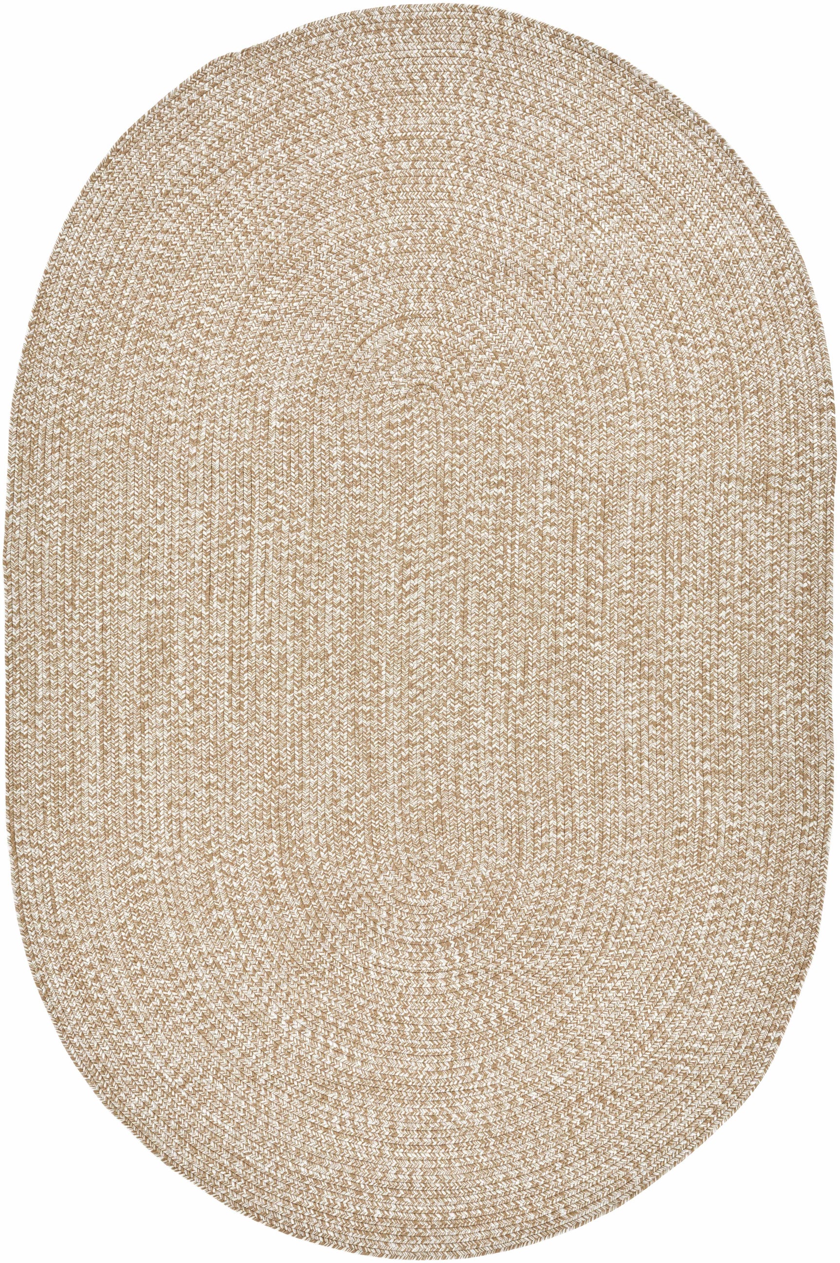 Cream Braided Faux Jute Outdoor Rug - Ornate Home
