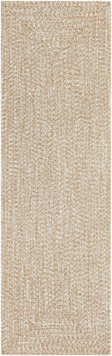 Cream Braided Faux Jute Outdoor Rug - Ornate Home