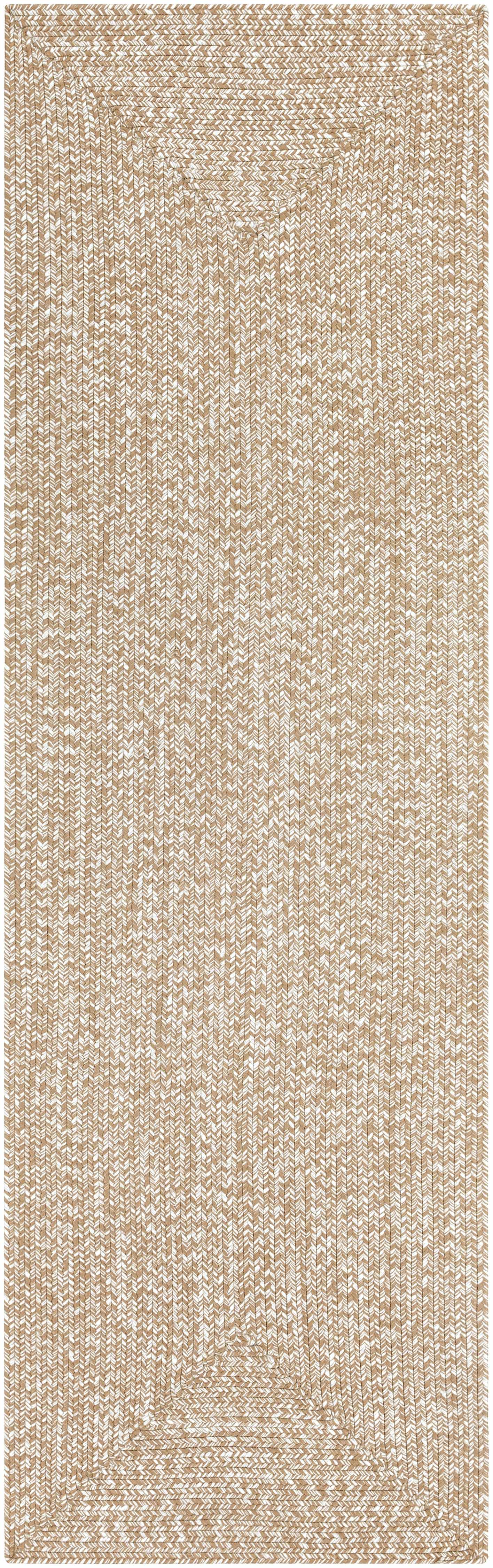 Cream Braided Faux Jute Outdoor Rug - Ornate Home