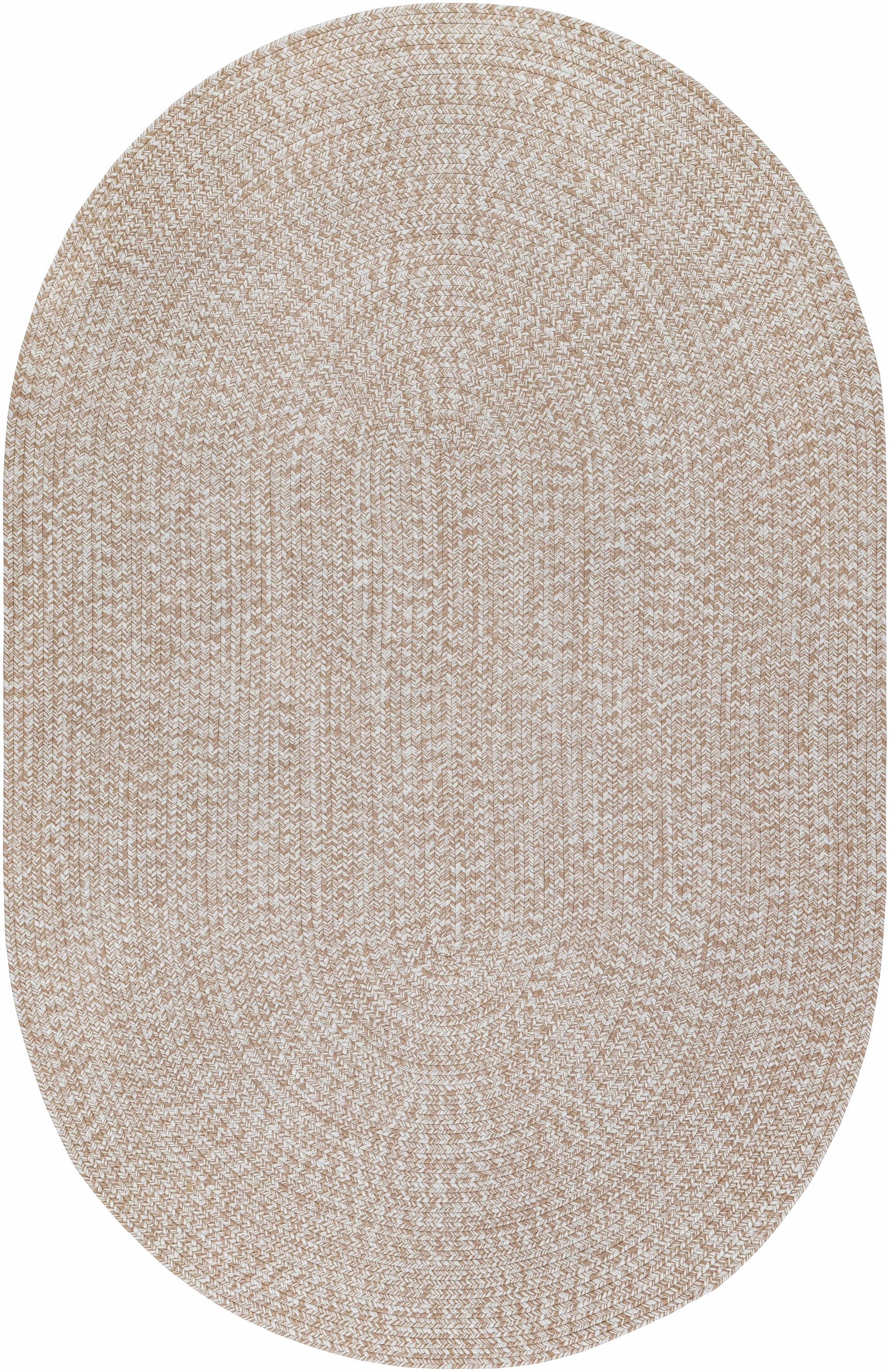 Cream Braided Faux Jute Outdoor Rug - Ornate Home