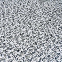 Cream Charcoal Braided Faux Jute Outdoor Rug - Ornate Home