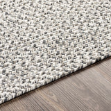 Cream Charcoal Braided Faux Jute Rug - Ornate Home