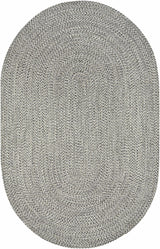 Cream Charcoal Braided Faux Jute Rug - Ornate Home