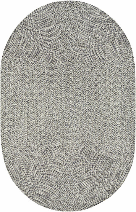 Cream Charcoal Braided Faux Jute Rug - Ornate Home