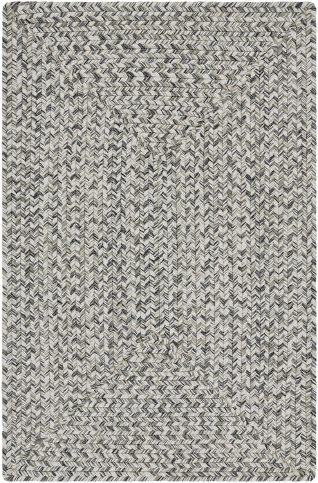 Cream Charcoal Braided Faux Jute Rug - Ornate Home