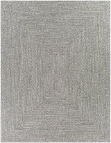 Cream Charcoal Braided Faux Jute Rug - Ornate Home