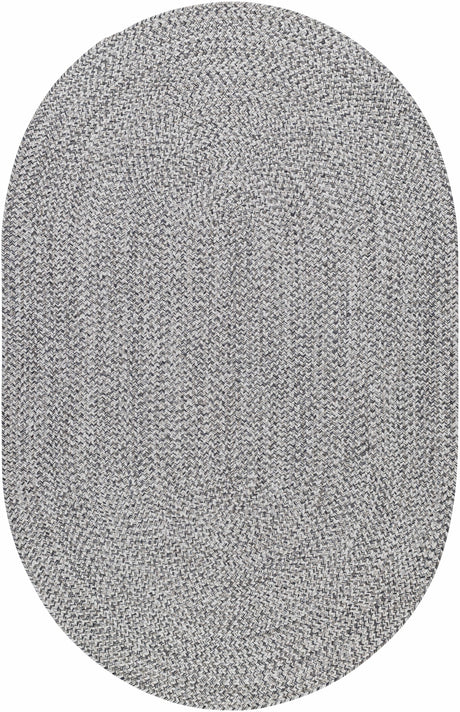 Cream Charcoal Braided Faux Jute Rug - Ornate Home