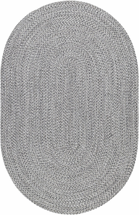 Cream Charcoal Braided Faux Jute Rug - Ornate Home