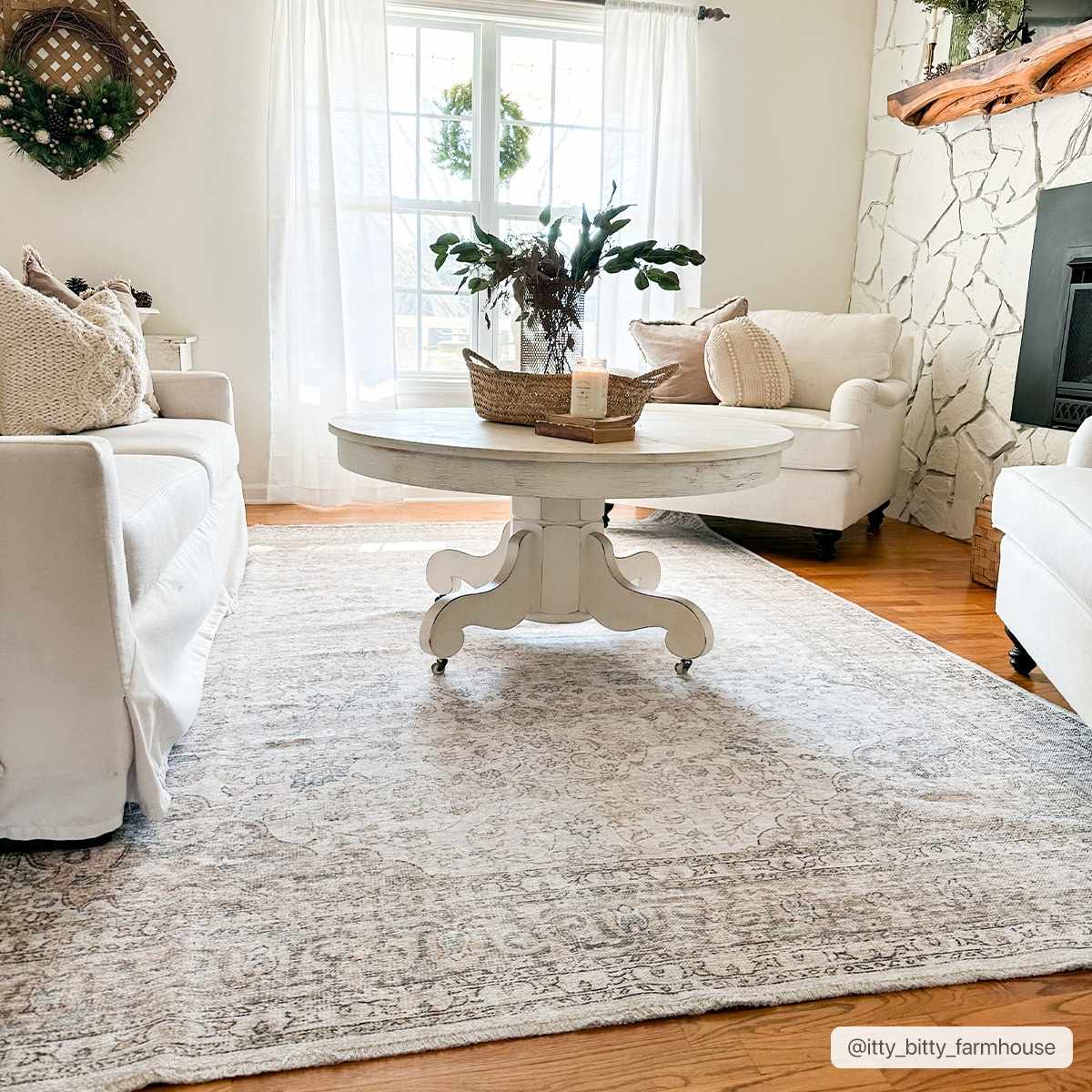Cream Holi-2301 Washable Area Rug - Ornate Home