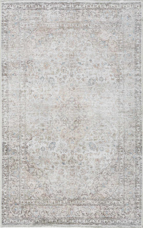Cream Holi-2301 Washable Area Rug - Ornate Home
