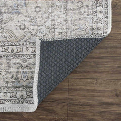 Cream Holi-2301 Washable Area Rug - Ornate Home