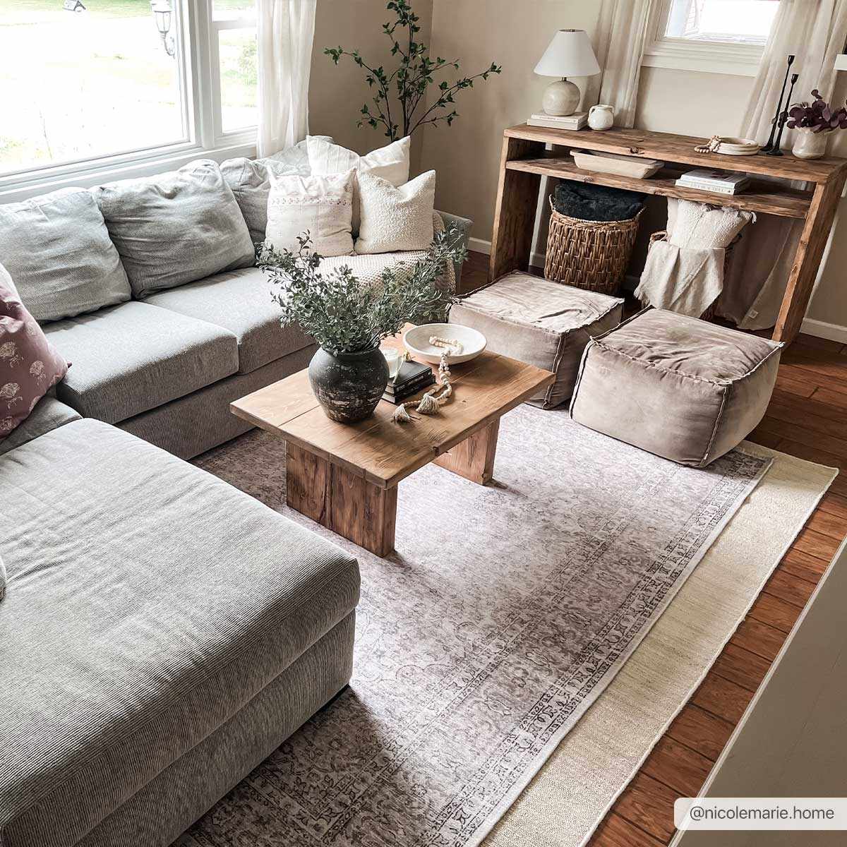 Cream Holi-2301 Washable Area Rug - Ornate Home